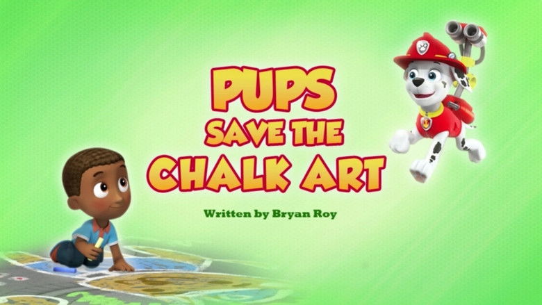 Pups Saves the Chalk Art